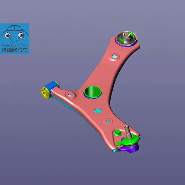 Left front control arm assembly