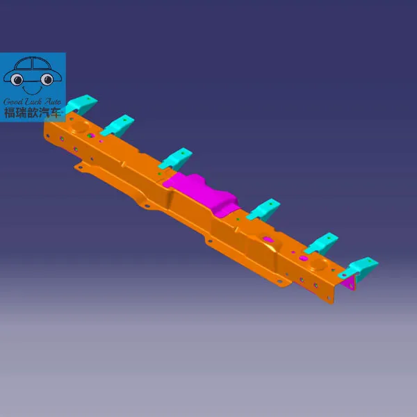 Water tank crossbeam assembly - Electroplating