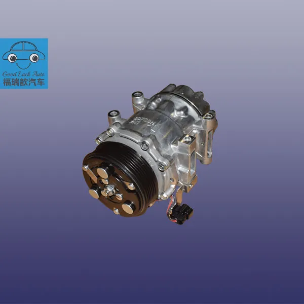 Multi-ribbed belt air conditioning compressor assembly