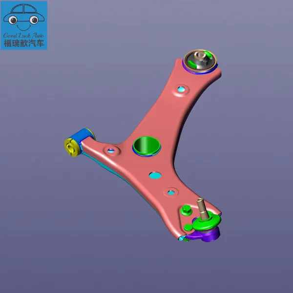 Left front control arm assembly